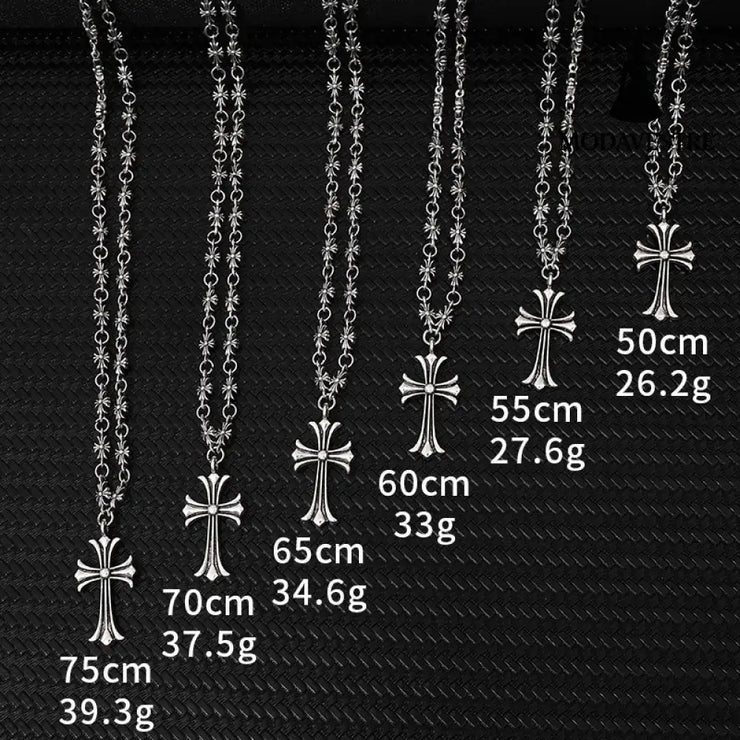 Cross necklace Kroos star pendant