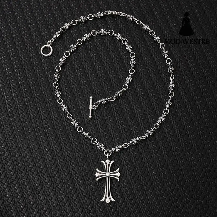Cross necklace Kroos star pendant Cross Necklace 50Cm