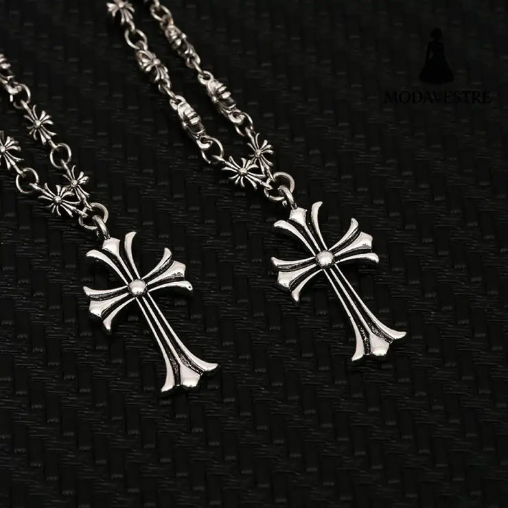 Cross necklace Kroos star pendant