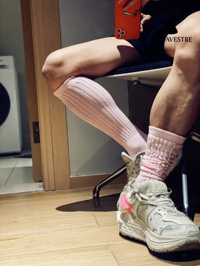 D. M solid color sports men''s stockings - MODAVESTRE