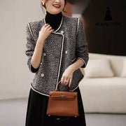 Double Breasted Temperament Western Style Autumn Clothing Coat Women