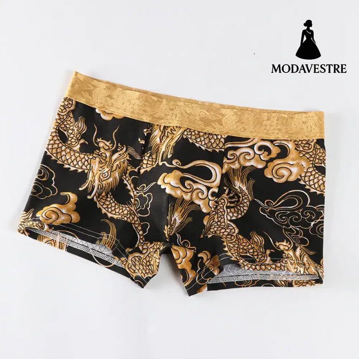 Dragon print boxer shorts Black / 3XL