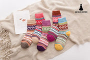 Ethnic style cashmere socks women