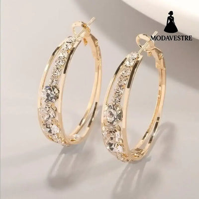 European And American Air Drill Mosaic Women’s Earrings