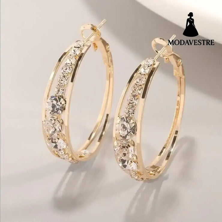 European And American Air Drill Mosaic Women’s Earrings