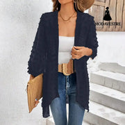 European And American Vacation Sun Protection Clothing Women Navy blue / L