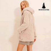 European And American Women’s Clothing Plush Coat Coat