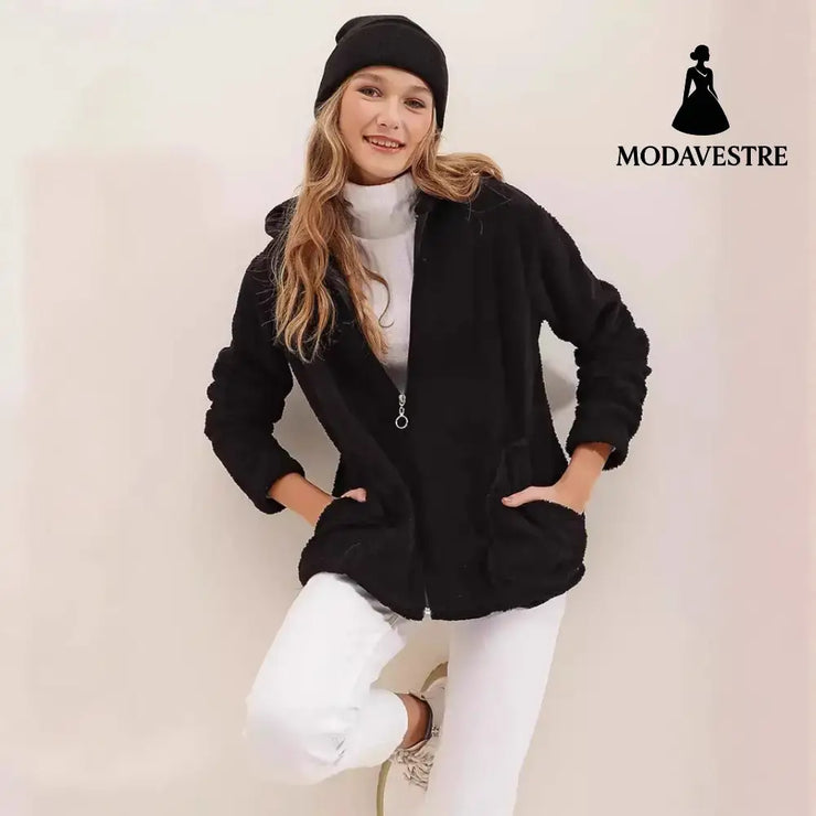 European And American Women’s Clothing Plush Coat Coat