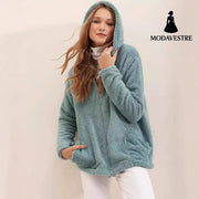 European And American Women’s Clothing Plush Coat Coat