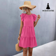 European And American Women’s Clothing Solid Color Dress Women