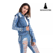 European And American Worn Plus Size Denim Clothing For Women