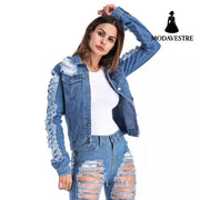 European And American Worn Plus Size Denim Clothing For Women