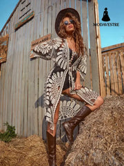 Fashion Bikini Sun Protection Clothing For Women Black Net White Line / Free Size