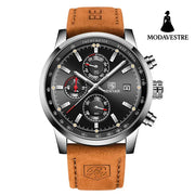 Fashion Casual Watch Mens Watches Men Luxury Brand Quartz Watch Business Leather Men’s Watches Clock 2style