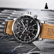 Fashion Casual Watch Mens Watches Men Luxury Brand Quartz Watch Business Leather Men’s Watches Clock