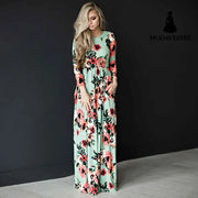 Fashion Dresses Women Printed Party Gown Ladies