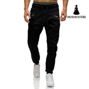 Fashion Men Gyms Pure color Pants Joggers Fitness Casual Long Pants Men Workout Skinny Sweatpants Jogger Tracksuit