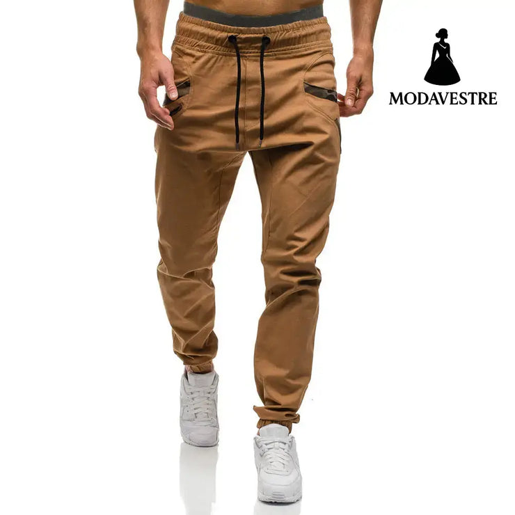 Fashion Men Gyms Pure color Pants Joggers Fitness Casual Long Pants Men Workout Skinny Sweatpants Jogger Tracksuit
