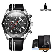 Fashion Mens Watches Top Brand Luxury Silicone Sport Watch Men Quartz Date Clock Waterproof Wristwatch Chronograph Belt