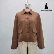Fashion Slim Suede Women’s Jacket Jacket