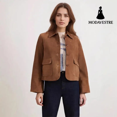 Fashion Slim Suede Women’s Jacket Jacket