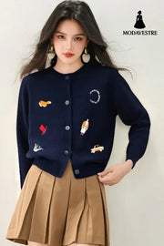 Fashion StyleSimpl Long Sleev Knit Cardigan Women’s Sweater