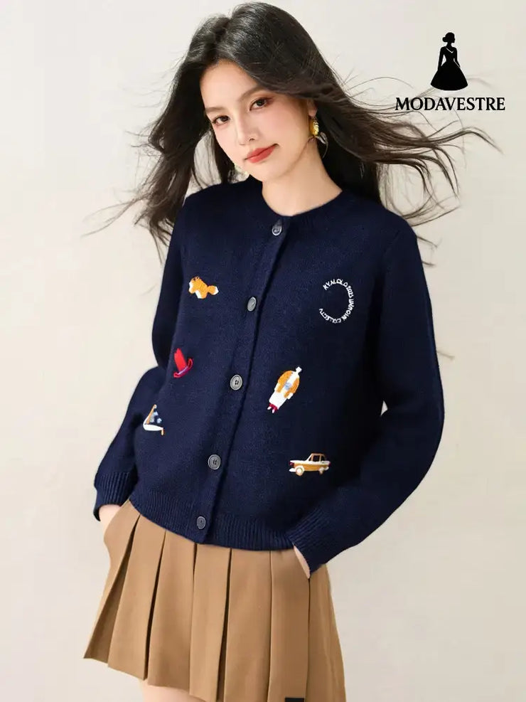 Fashion StyleSimpl Long Sleev Knit Cardigan Women’s Sweater