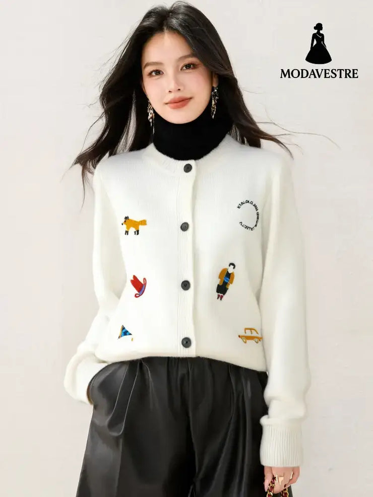 Fashion StyleSimpl Long Sleev Knit Cardigan Women’s Sweater