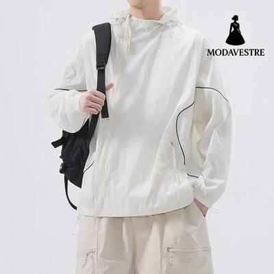 Fashion Summer Ice Silk Sun Protection Clothing Men