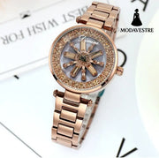 Fashion women watch Coffee color