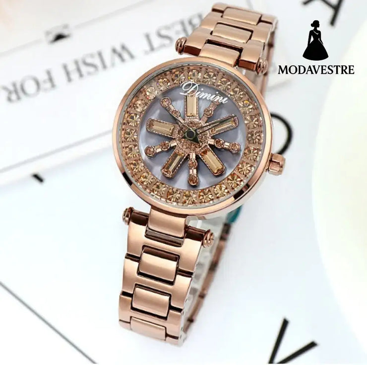 Fashion women watch Coffee color