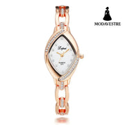 Fashion Women’s Bracelet Watch Diamond Bracelet Watch Women Rose gold white