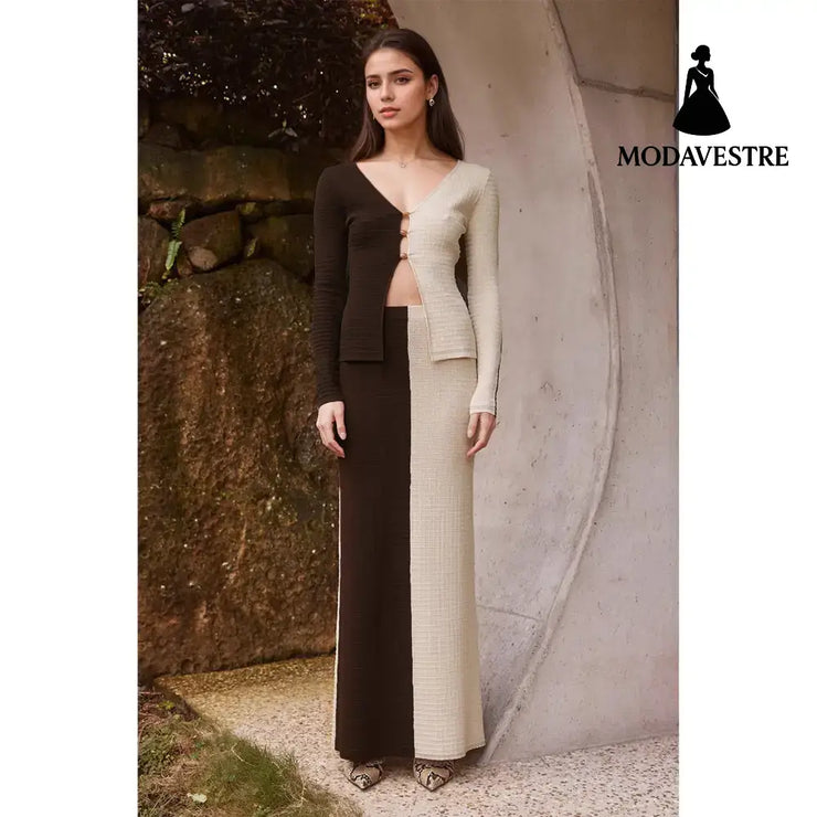 Fashion Women’s Wear Temperament Commute Color Matching Suit Suit