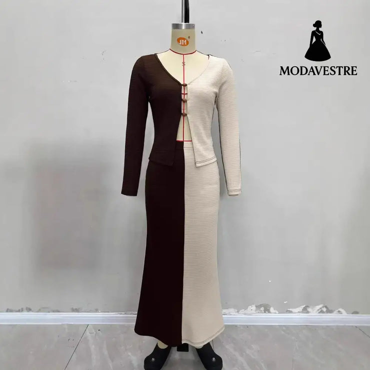 Fashion Women’s Wear Temperament Commute Color Matching Suit Suit