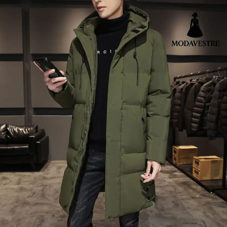 Fashionable And Handsome Thickened Work Clothes Cotton Coat Winter Clothing Down Men Green / 5XL Coat