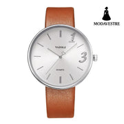 Fashionable Men And Women Couple Watches Trendy Waterproof Brown / A