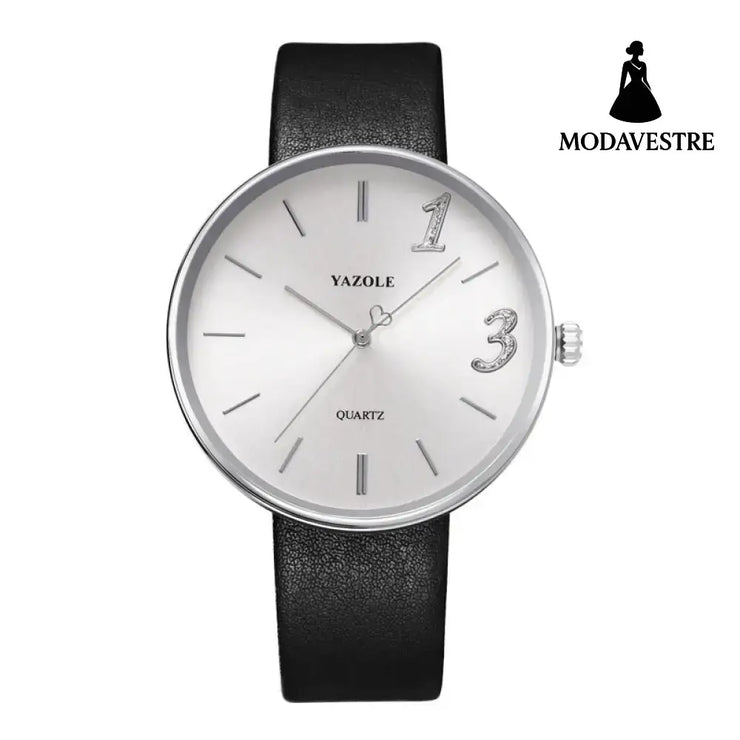 Fashionable Men And Women Couple Watches Trendy Waterproof White / A