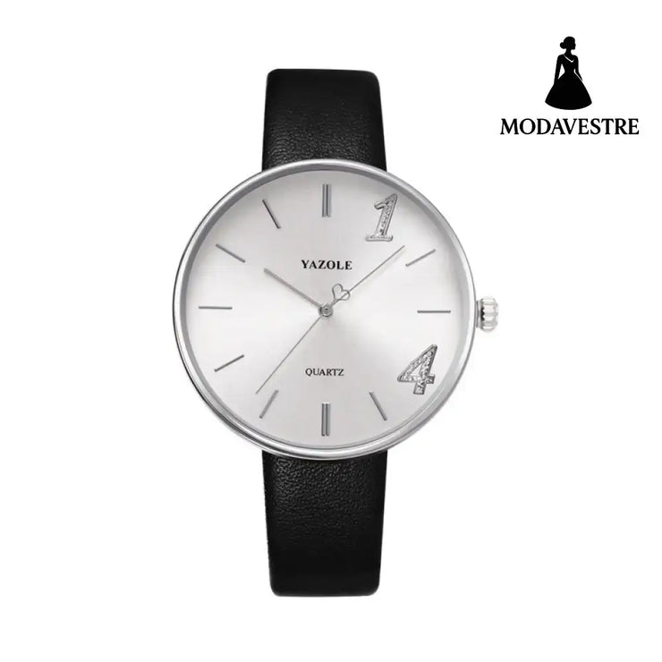 Fashionable Men And Women Couple Watches Trendy Waterproof White / B