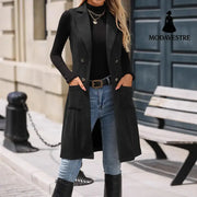 Fashionable Suede Slim-fit Retro Elegant Vest For Women