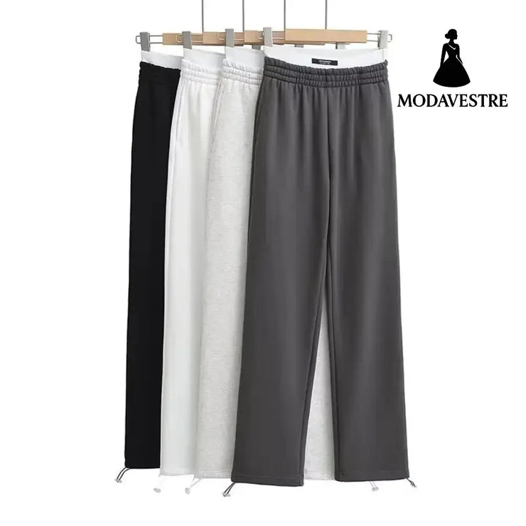 Fleece casual pants