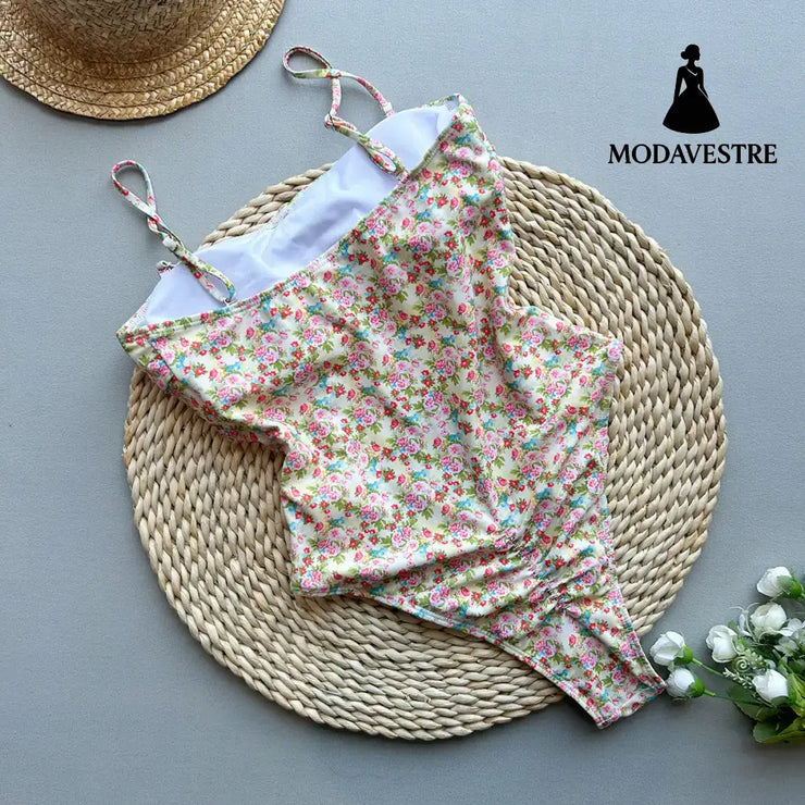 Floral One-Piece Swimsuit – Women’s Printed Swimwear