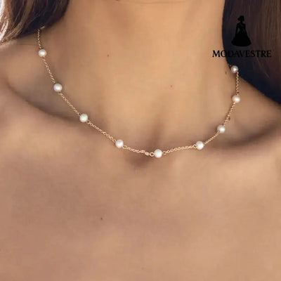 Freshwater Pearl 18K Gold-Plated Necklace Gold / One Size