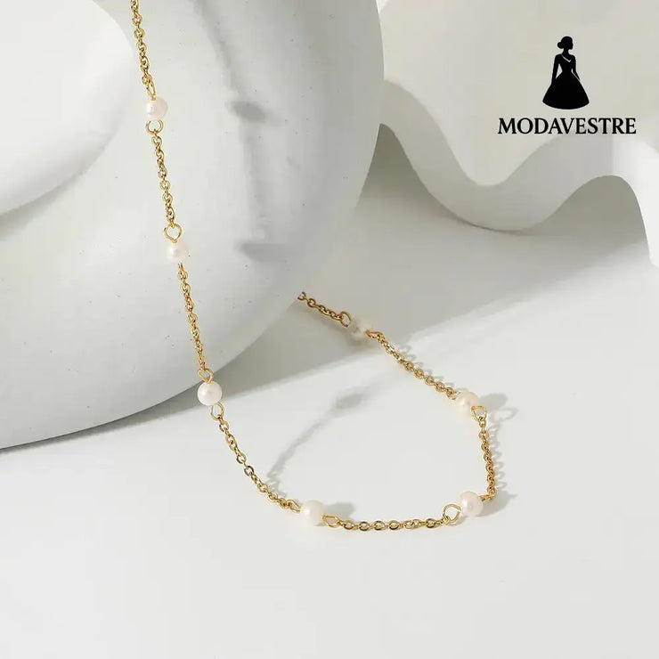 Freshwater Pearl 18K Gold-Plated Necklace Gold / One Size