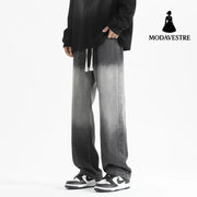 Gradient Wash Denim Pants Men Black / S