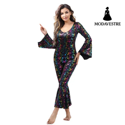 Halloween Carnival Disco Note jumpsuit