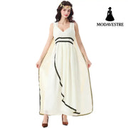Halloween Costume Medieval Ancient Greek Roman Mythology Character Veil Dress Costume