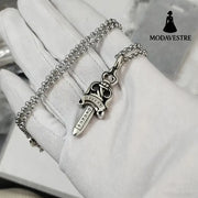 Hexagram Star Sword Anchor Pendant A set of small swords