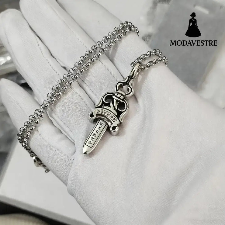 Hexagram Star Sword Anchor Pendant A set of small swords