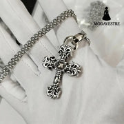 Hexagram Star Sword Anchor Pendant Small flame set