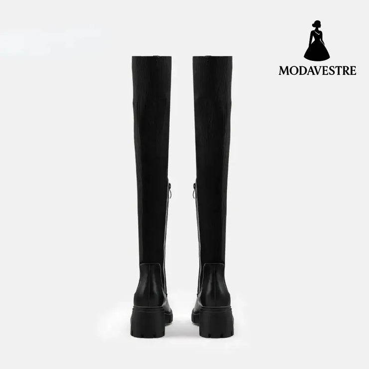 High Heel Springy Thigh Boot Women